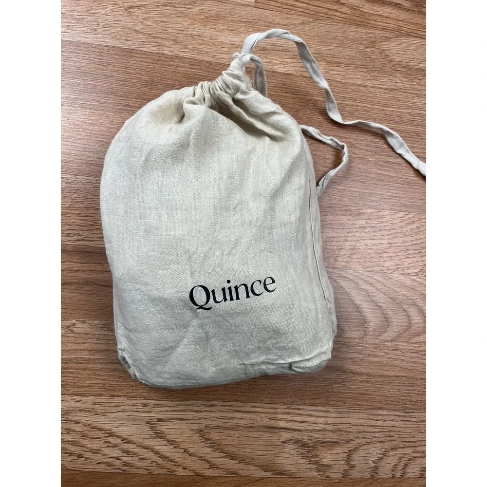 Quince 100% Linen‎ Euro Pillow Sham in Oat NEW